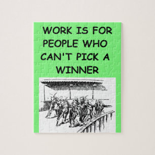 thoroughbred horse racing jigsaw puzzle