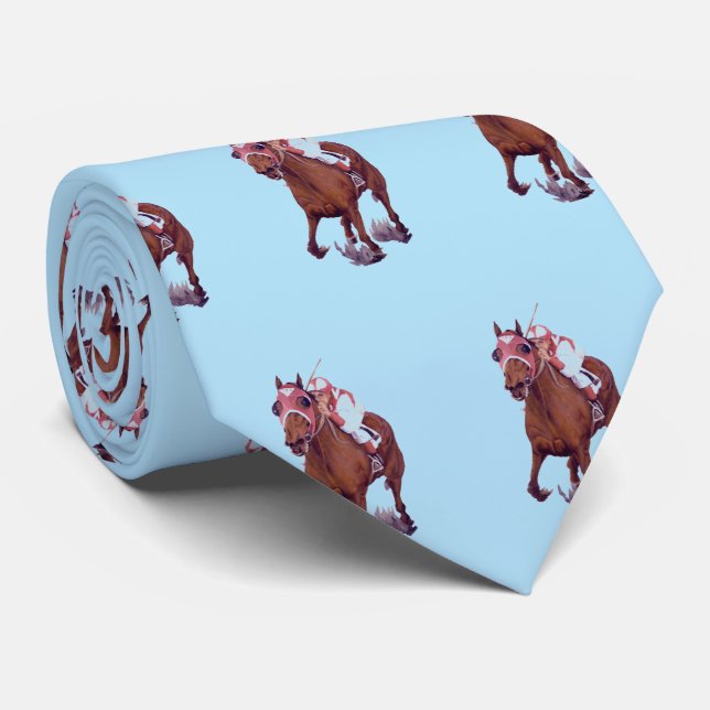 Thoroughbred Horse Wins Neck Tie (Rolled)