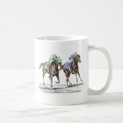 Thoroughbred Horses Racing Coffee Mug