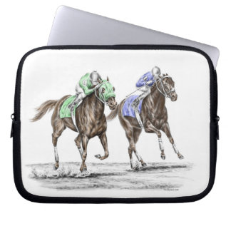Thoroughbred Horses Racing Laptop Sleeve