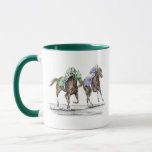 Thoroughbred Horses Racing Mug at Zazzle