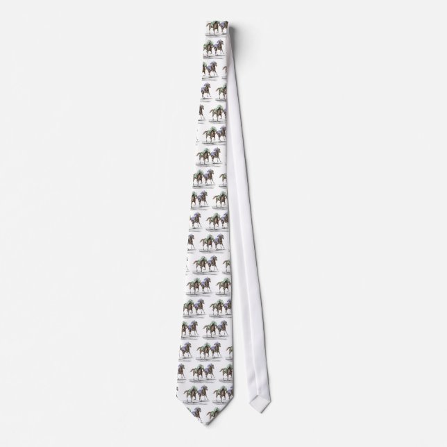 Thoroughbred Horses Racing Tie (Front)
