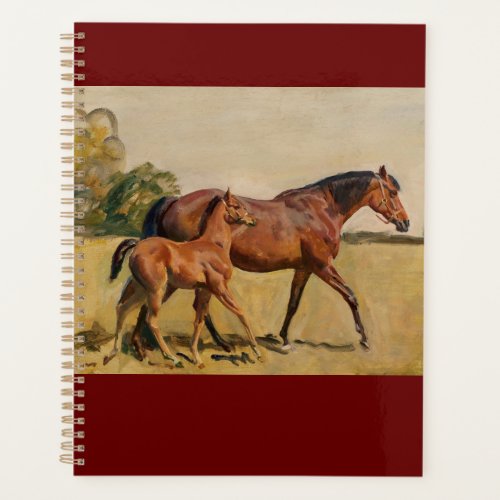 Thoroughbred Mare and Foal Munnings Planner