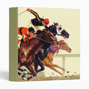 Thoroughbred Race 3 Ring Binder