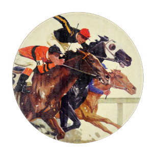 Thoroughbred Race Cutting Board
