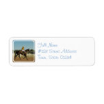 Thoroughbred Race Horse Mailing Label