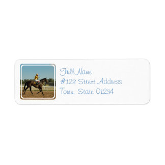 Thoroughbred Race Horse Mailing Label
