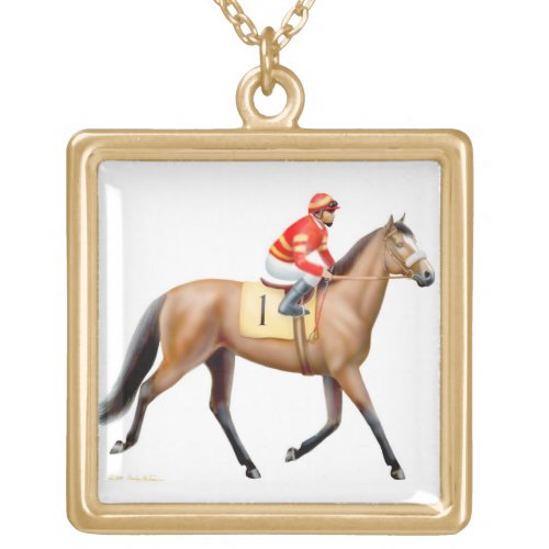 Thoroughbred Race Horse Necklace