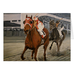 Thoroughbred Race Horse Wins Cards