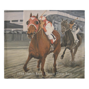 Thoroughbred Race Horse Wins Classic Duvet Cover
