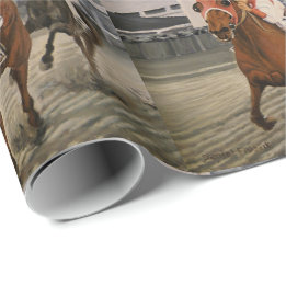 Thoroughbred Race Horse Wins Classic Wrapping Paper