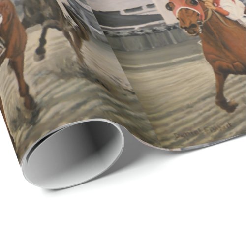 Thoroughbred Race Horse Wins Classic Wrapping Paper