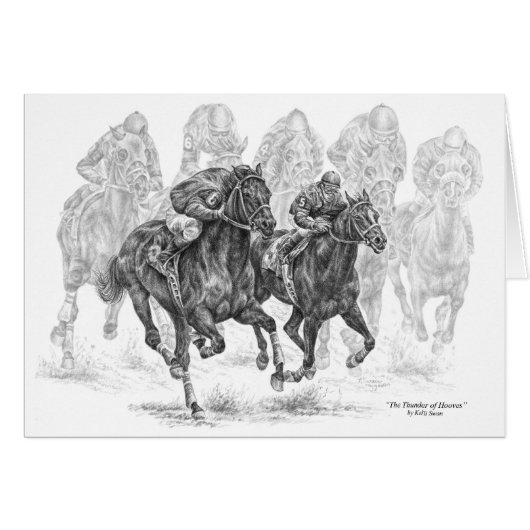 Thoroughbred Race Horses Art by Kelli Swan (Front Horizontal)