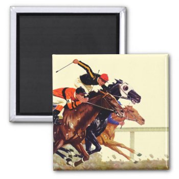 Thoroughbred Race Magnet by PostSports at Zazzle