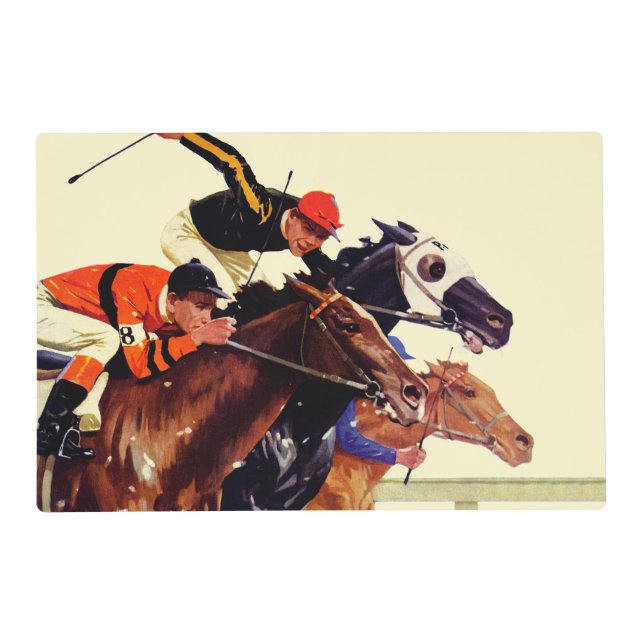 Thoroughbred Race Placemat (Front)