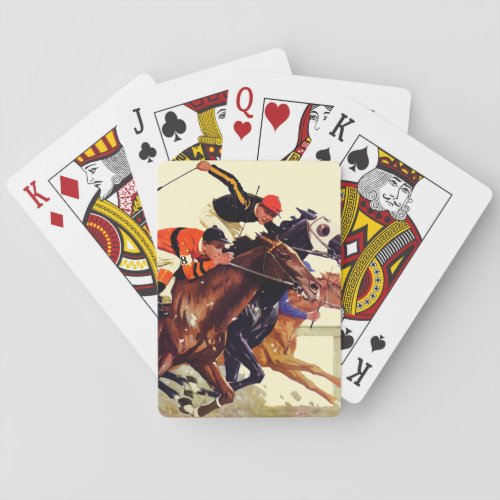 Thoroughbred Race Poker Cards