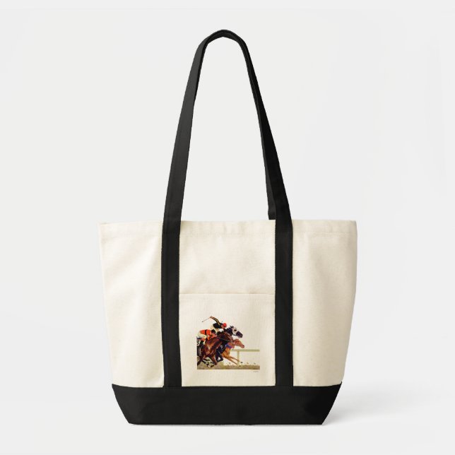 Thoroughbred Race Tote Bag (Front)