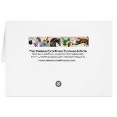 Thoroughbred Racehorse Card (Back Horizontal)