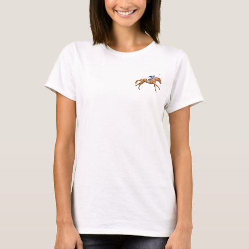 Thoroughbred Racehorse Ladies Baby Doll Shirt