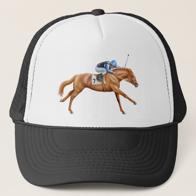 Thoroughbred Racehorse Mesh Hat (Front)