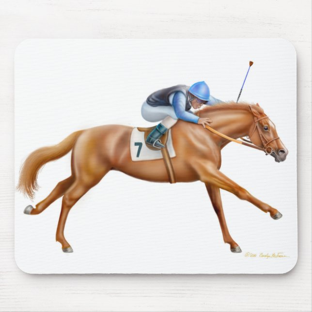 Thoroughbred Racehorse Mousepad (Front)
