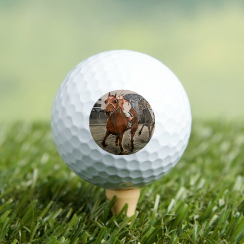 Thoroughbred Racehorse Underdog Wins Golf Balls