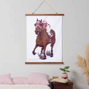 Thoroughbred Racehorse Wins Race Hanging Tapestry