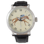 Thoroughbred Racing Horse Equestrian Watch at Zazzle