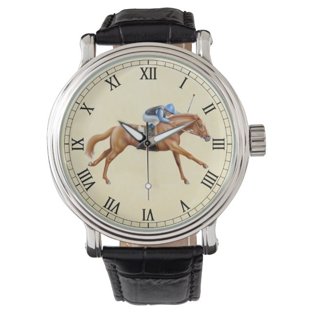 Thoroughbred Racing Horse Equestrian Watch (Front)