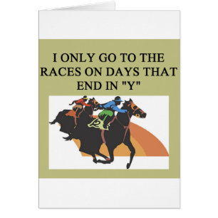 thoroughbred racing lovers cards
