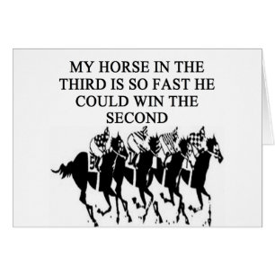 thoroughbred racing lovers cards