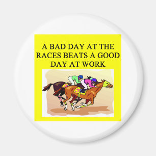 thoroughbred racing lovers magnet