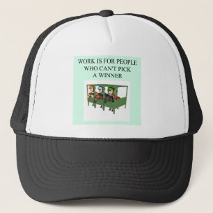 thoroughbred racing lovers trucker hat