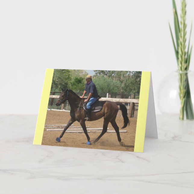 Thoroughbred Rehab - Western & Equine Blank Card (Front)