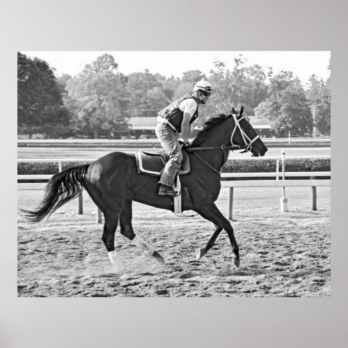 Thoroughbred Training Poster