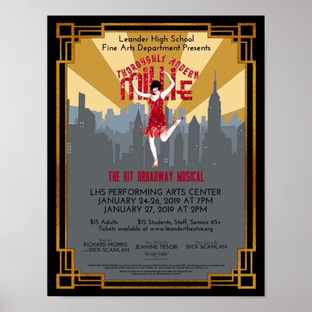 "Thoroughly Modern Millie" Poster (Front)