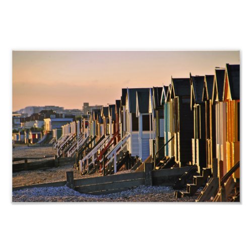 Thorpe Bay Beach Huts Essex England Photo Print