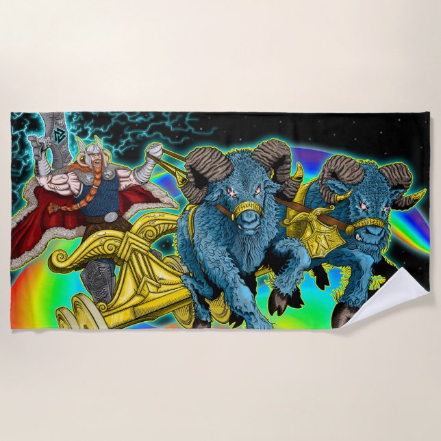 Thor's Chariot - Beach Towel (Front)