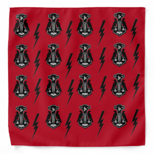 Thor's Hammer And Lightning Bolts Bandanna