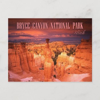 Thor's Hammer  Bryce Canyon National Park  Ut Postcard by HTMimages at Zazzle
