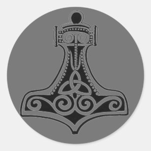 Thors Hammer Classic Round Sticker