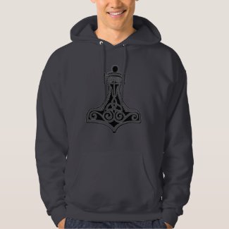 Thors Hammer Grey Hoodie