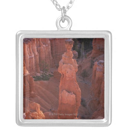 Thors Hammer hoodoo on Navajo Trail Silver Plated Necklace