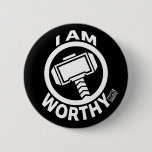 Thor&#39;s Hammer - I Am Worthy Button
