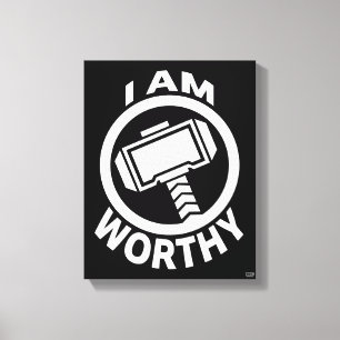 Thor's Hammer - I Am Worthy Canvas Print