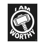 Thor&#39;s Hammer - I Am Worthy Canvas Print