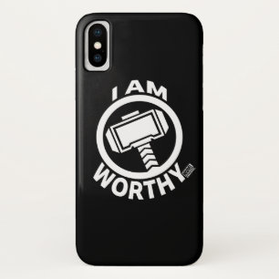 Thor's Hammer - I Am Worthy iPhone X Case