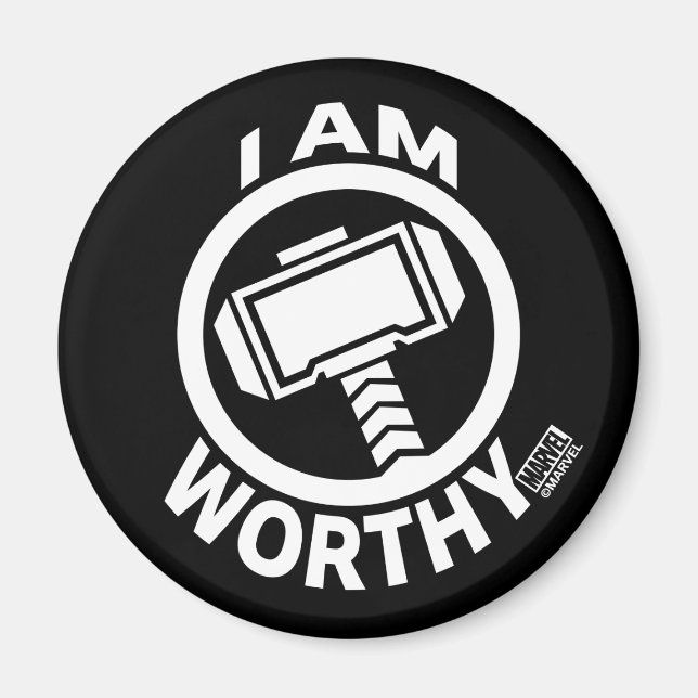 Thor's Hammer - I Am Worthy Magnet (Front)