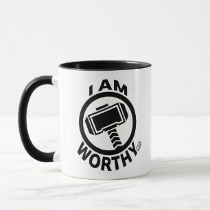 Thor's Hammer - I Am Worthy Mug