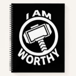 Thor&#39;s Hammer - I Am Worthy Notebook